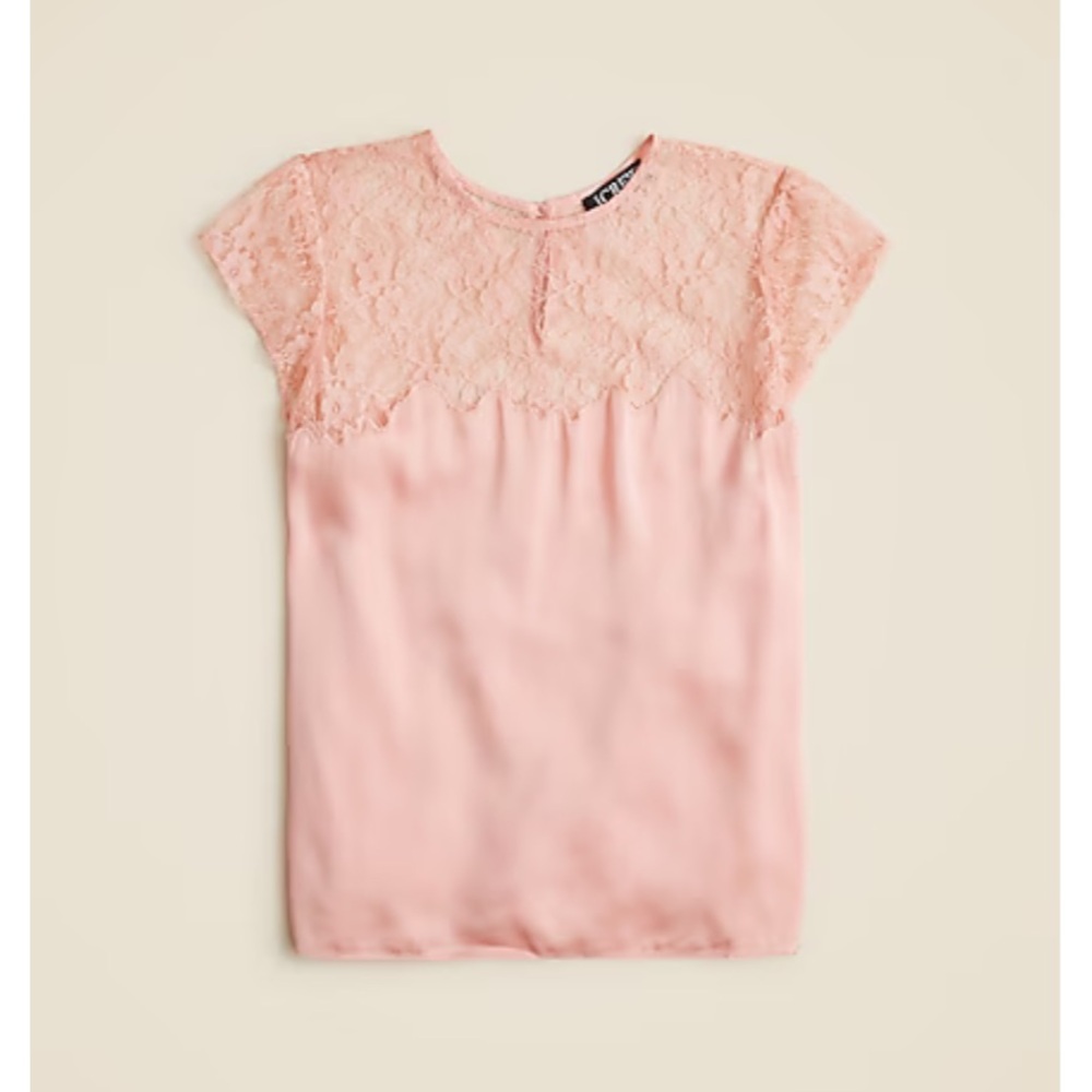 Pink lace top